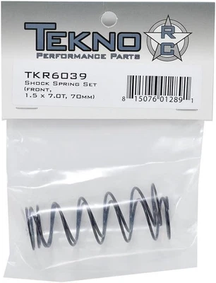 LLC Shock Spring Set-Front 1.5 x 7.0T 70mm TKR6039 Electric Car/Truck Option ... - Image 1 of 2