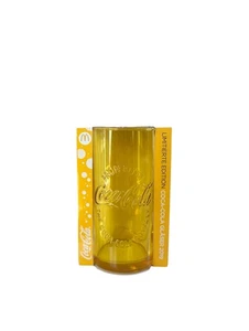 McDonalds Coca-Cola Glas Gelb 2019 NEU OVP Coca Cola Mc Donalds Limited Edition - Picture 1 of 3