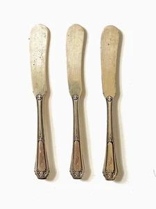 3 Wallace Sterlingsilber Butterstreuer flacher Griff 5" 1/2 - Bild 1 von 2