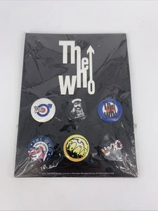 The Who Band Button Pin Lapel 2006 Bravado Merchandising Set 6 Total - Picture 1 of 2