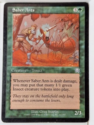 Saber Ants - Mercadian Masques - Magic the Gathering MTG Nice! - Image 1 of 3