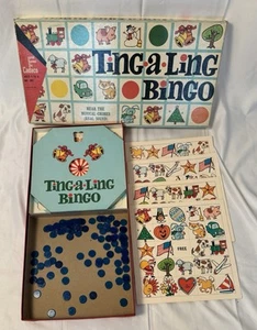 Vintage Cadaco 1968 #282 Ting a Ling Bingo musikalisches Glockenspiel Brettspiel - Bild 1 von 4