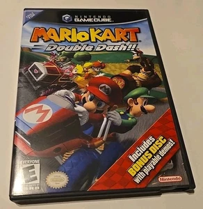 Mario Kart: Double Dash (Nintendo GameCube, 2003) GC CIB W/ Bonus Disc, Manual - Picture 1 of 3