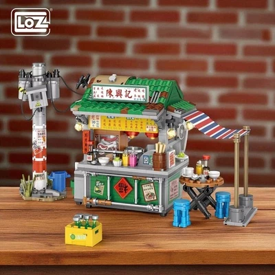 LOZ Mini Blocks Hong Kong Dai Pai Dong Street Food Stall Building Set-for Adults - Image 1 of 4