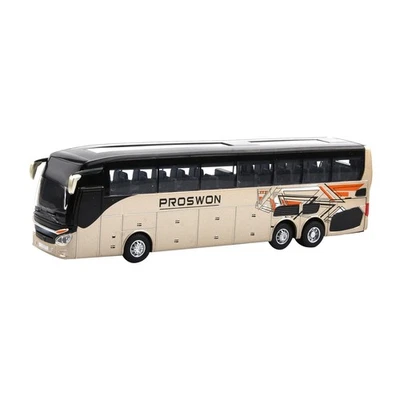 1:32 Pull Back Autobús turístico de una sola capa Modelo Vehículo Juguete Regalo Sonido y Luz; Foto 1 de 4