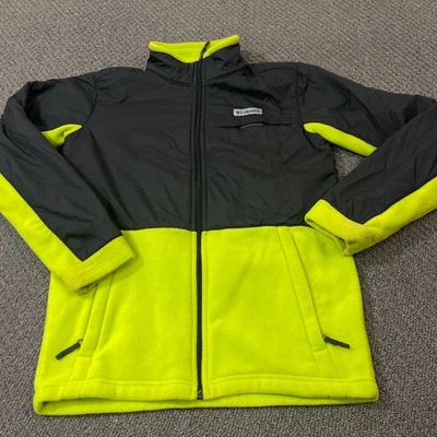 Chaqueta polar Columbia cremallera completa juvenil grande 14/16 amarilla negra exterior cremallera completa Foto 1 de 4