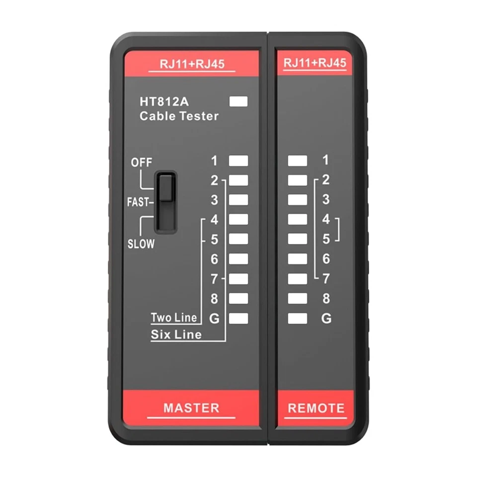 Misuratore di Test per  Telefonica HT812A Tester per Cavi Trova  RJ11 RJ45 6945 - Immagine 1 di 1