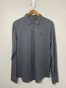 Travis Mathew Shirt Mens LARGE Gray Long Sleeve Polo Shirt Performance Golf EUC! - Picture 1 of 6