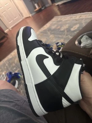 Nike Dunk High Panda Blanco Negro DD1869-103 Talla 10 Mujeres 8.5 Hombres Nuevo Auténtico Foto 1 de 4