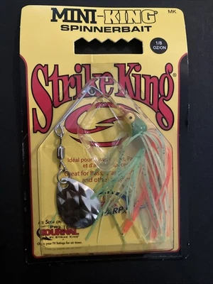 Strike King Mini-King Spinnerbait, 1/8 OZ, Fire Tiger - MK-105G Foto 1 de 2