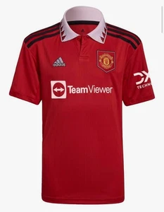Adidas Manchester United Auténtico 22/23 Home Jersey Hombre Grande Rojo Polo H13881 - Imagen 1 de 5