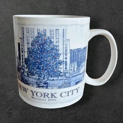 Starbucks New York City Holiday 2006 Rockefeller Center 18 ounce Coffee Mug - Image 1 of 4