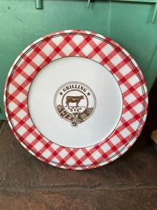 WILLIAMS-SONOMA SAMPLE - New Ceramic Plate w/ Cow Decor - 11" D - 1 . 10 Pounds - Picture 1 of 3