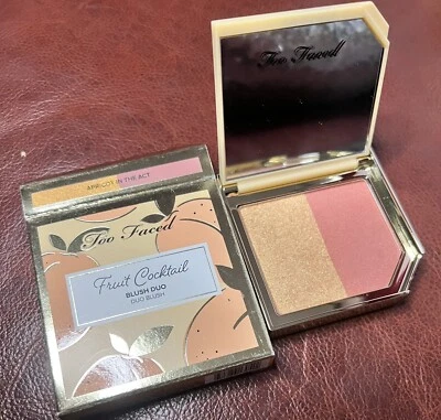 Rubor de cóctel de frutas Too Faced dúo ALBARICOQUE EN EL ACTO tamaño completo nuevo con caja Foto 1 de 3