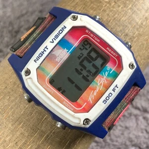 Freestyle Shark Leash Men Multifunction Nylon 36mm Quartz Digital Watch 8 1/2" - Picture 1 of 13