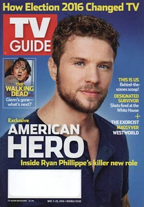 TV GUIDE 2016 Ryan Phillippe Geena Davis Michelle Dockery Lucas Till George Eads - Imagen 1 de 2