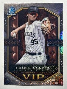 Charlie Condon 2025 Bowman Chrome Mojo Refractor VIP-9 Colorado Rockies RC (42) - Picture 1 of 2