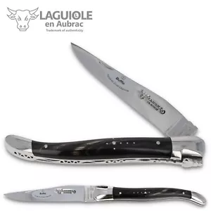 Laguiole en Aubrac Taschenmesser L0212BUIF 12 cm Griffschalen Büffelhorn Messer - Bild 1 von 6