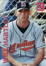 1999 Grandstand Burlington Indians WILL HARTLEY RC INDIANS STARKE FL