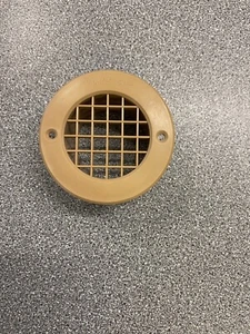 GAS DROP OUT ROUND FLOOR VENT CARAVAN MOTORHOME TRAILER 75mm x 40mm Brown - Picture 1 of 7