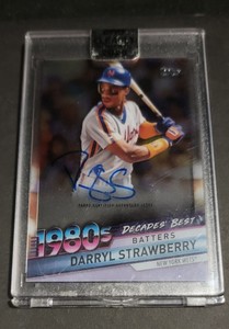 2020 Topps Clearly Authentic Decades' Best Darryl Strawberry Dba-ds2020 Topps...