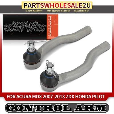 Front Outer Steering Tie Rod Ends for Honda Pilot 2009-2015 Acura MDX 2007-2013 - Image 1 of 4