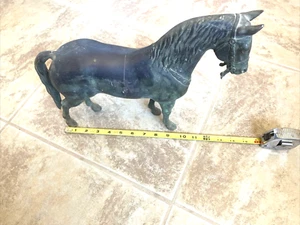 VTG Bronze Horse Statue Figure unique animal home décor - Picture 1 of 12