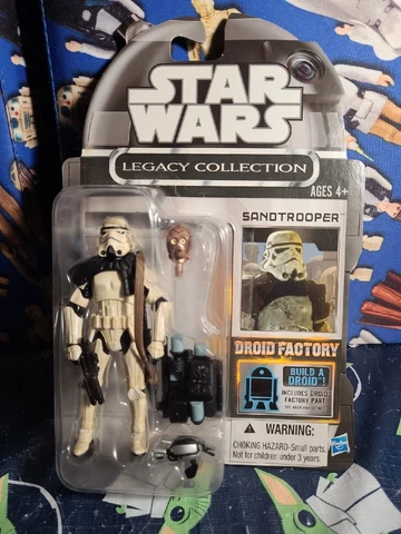 Star Wars Hasbro Legacy Collection SANDTROOPER Droid Factory Rare Black Card Cover