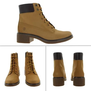 Timberland Women's BRINDA Wheat Nubuck Boots Multiple Size New - Picture 1 of 8