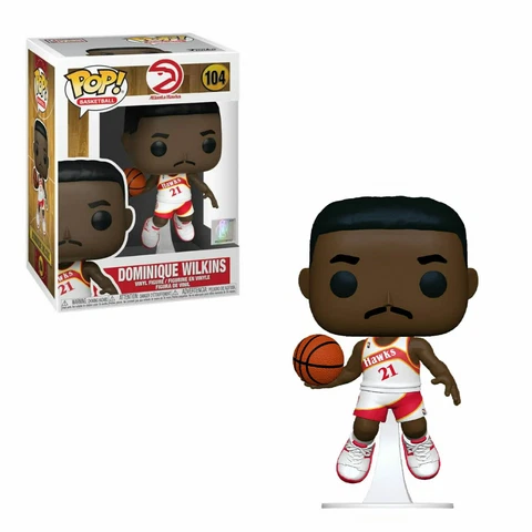 NBA Dominque Wilkins Atlanta Hawks #104 Pop! Vinyl Action Figure Funko Cover