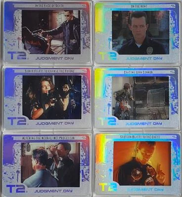 Terminator 2 Movie FilmCardz Rare Metal Chase Card Set R1-R6 Artbox - Image 1 of 2