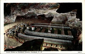 Postal de lino para comedor de las cavernas de Carlsbad Nuevo México - Imagen 1 de 2