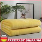 Flannel Air Conditioning Blanket Multifunction for Indoor Outdoor (Yellow)