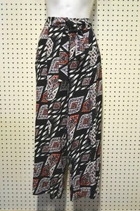 U PICK NEW VINCE CAMUTO Moroccan Mirage Crop PANTS Boho Style SZ 10 - 14 BLACK  - Picture 1 of 5
