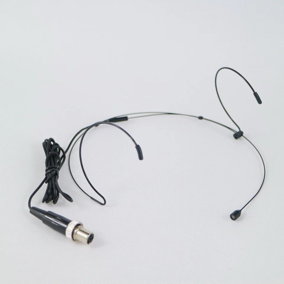 Headset Microphone For MiPRO Music Wireless Mics System mini 4Pin Lock Black - Image 1 of 4