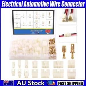 400Pcs 6.3Mm 1 2 3 4 6 8 9 Pin Electrical Automotive Wire Connector Male Female - Picture 1 of 8