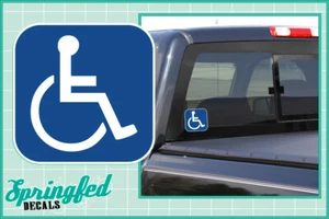 HANDICAPPED ICON SYMBOL Vinyl Decal #1 Car Truck Window Sticker Handicap Sticker - Imagen 1 de 1