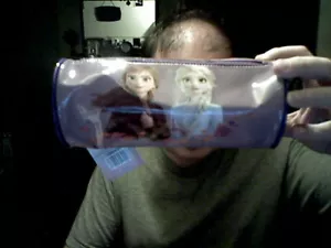 DISNEY FROZEN BARRELL PENCIL CASE BIRTHDAY CHRISTMAS BACK TO SCHOOL FREE UK POST - Picture 1 of 2