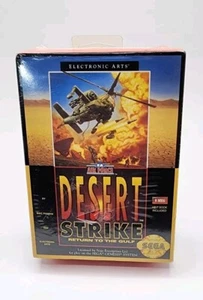 SEGA GENESIS Desert Strike - Gulf War - 1992 EA Cardboard Box Rare Brand New - Picture 1 of 18