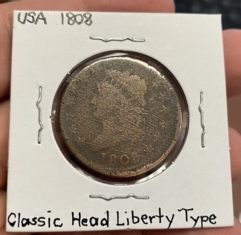 1808 Key date CLASSIC HEAD Large Cent**** Cover