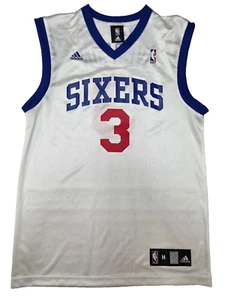 Adidas NBA Philadelphia 76ers Jersey #3 Iverson in White Size M - Picture 1 of 6