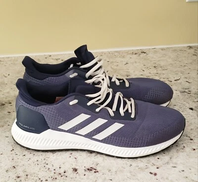 Adidas Solar Blaze EF0811 Hombres Tenis para Correr Zapatos EE. UU. 12.5 Azul Marino/Blanco Foto 1 de 4