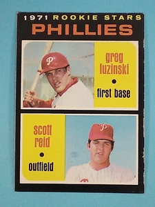 1971 Topps radiocontrol Greg Luzinski Scott Reid Filis de Filadelfia #439 en muy buen estado-ex+ - Imagen 1 de 15
