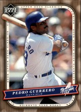 2005 Upper Deck Classics Baseball Card #74 Pedro Guerrero