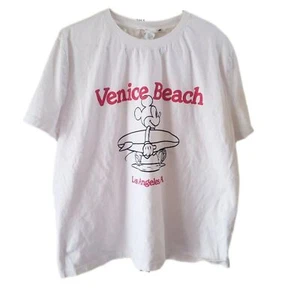 H&M Disney 'Venice Beach Los Angeles, CA' Mickey Surfing Short Sleeve T-Shirt - Picture 1 of 4