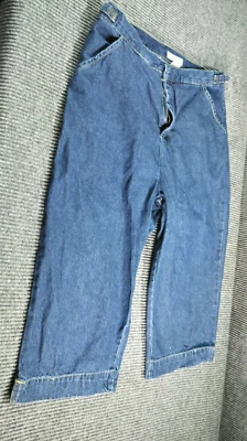 Pantalones capri de mujer Cherokee Denim talla 18 bolsillos cremallera informales cómodos algodón Foto 1 de 4