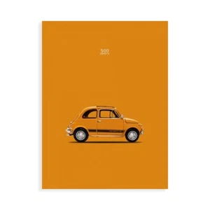 Stampa su Tela su Carta Poster o Quadro Rogan Mark Fiat 500 Abarth 1969 - Imagen 1 de 2