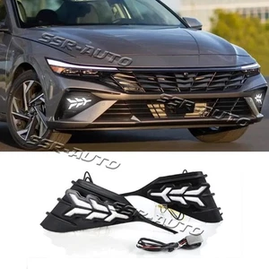 For Hyundai Elantra 2024-2025 LED Front Fog Lamp Daytime Running Lights DRL - Bild 1 von 11