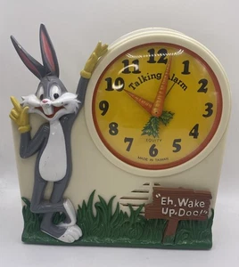 Vintage Janex Warner Bros Bugs Bunny 1974 Wind Up Working Clock - Alarm Broken - Picture 1 of 13