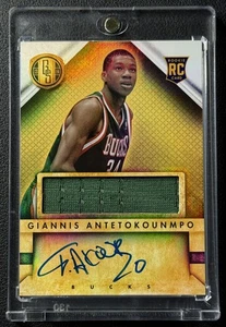 GIANNIS ANTETOKOUNMPO 2013-14 PANINI GOLD STANDARD #231 ROOKIE RC JERSEY AUTO - Picture 1 of 2